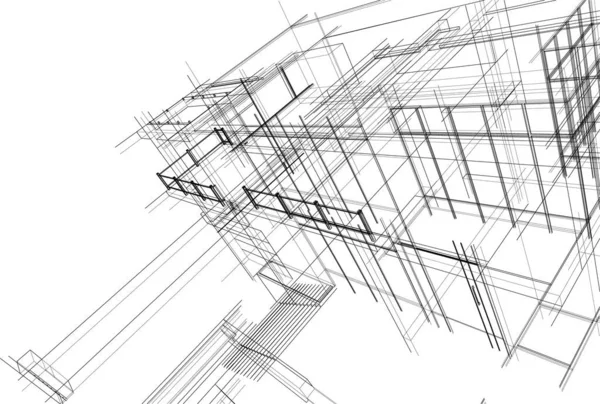 抽象的な建築壁紙やデジタル背景 — ストックベクタ