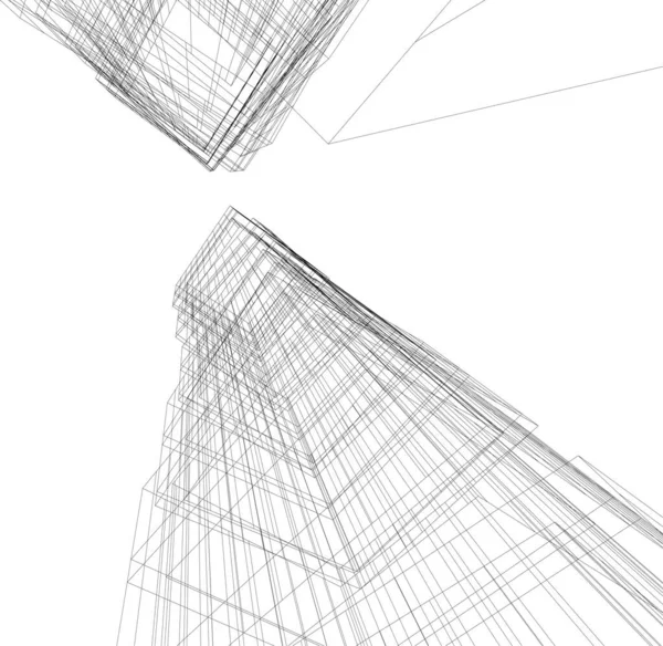 Abstrakcyjna Tapeta Architektoniczna Tło Cyfrowe — Wektor stockowy