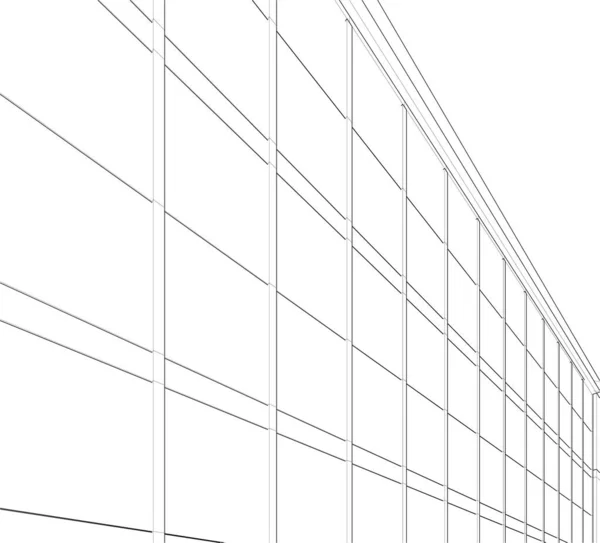 Concepto Fondo Pantalla Arquitectónico Abstracto Fondo Digital — Vector de stock
