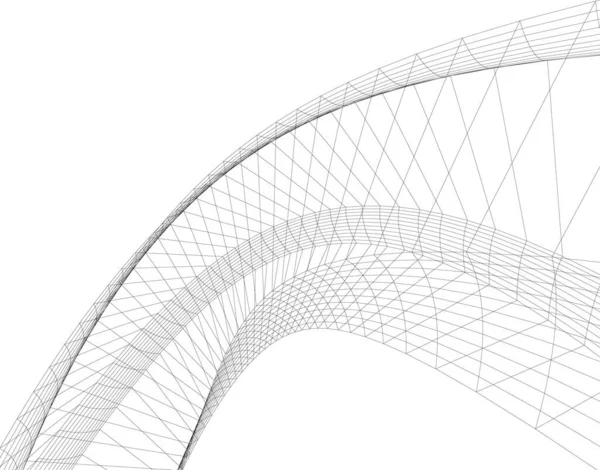 Abstrakt Arkitektoniska Tapeter Digital Bakgrund — Stock vektor