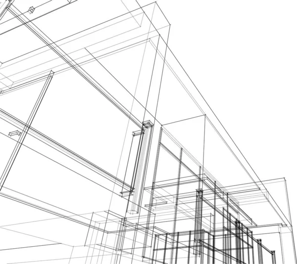 Abstrakcyjna Koncepcja Tapety Architektonicznej Tło Cyfrowe — Wektor stockowy
