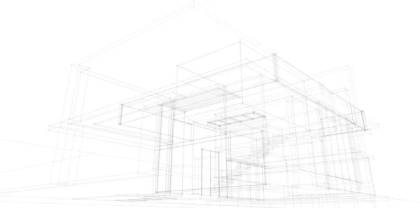 Абстрактные Архитектурные Обои Цифровой Фон — стоковый вектор