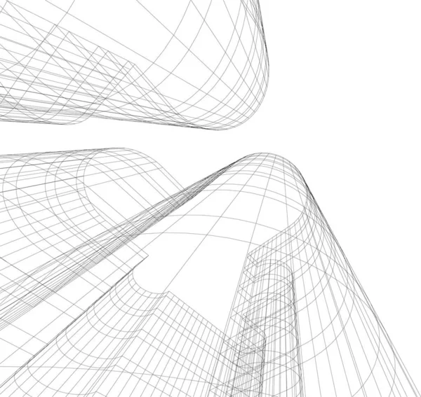 Абстрактные Архитектурные Обои Цифровой Фон — стоковый вектор