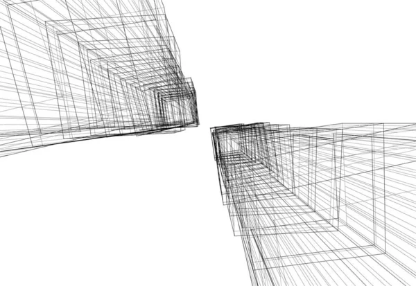 Абстрактные Архитектурные Обои Цифровой Фон — стоковый вектор
