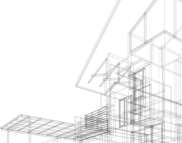 建筑墙纸摘要 数码背景 — 图库矢量图片