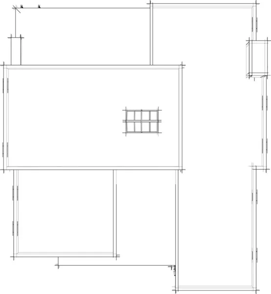 Astratto Sfondo Architettonico Sfondo Digitale — Vettoriale Stock