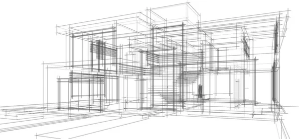 Abstrakcyjna Tapeta Architektoniczna Tło Cyfrowe — Wektor stockowy