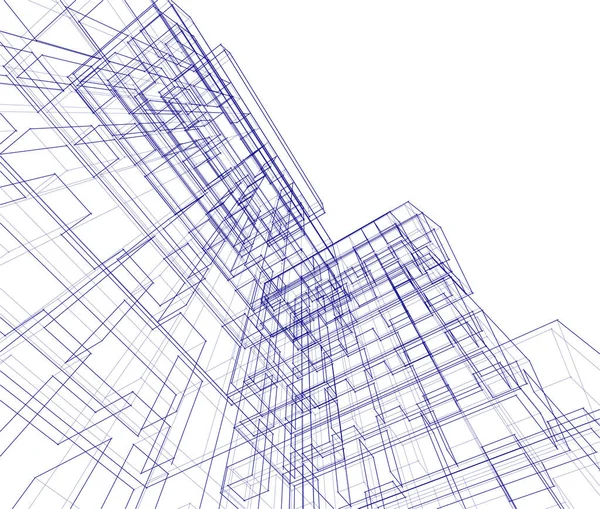 抽象的な建築壁紙やデジタル背景 — ストックベクタ