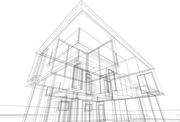 建筑墙纸摘要 数码背景 — 图库矢量图片