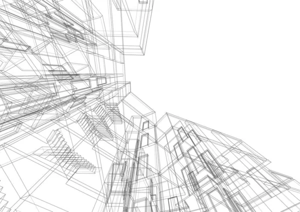 Абстрактные Архитектурные Обои Цифровой Фон — стоковый вектор