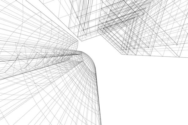 Абстрактні Архітектурні Шпалери Цифровий Фон — стоковий вектор