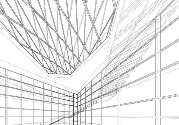 抽象的な建築壁紙やデジタル背景 — ストックベクタ