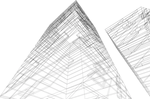 Абстрактные Архитектурные Обои Цифровой Фон — стоковый вектор