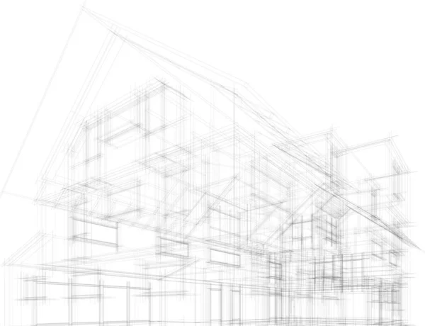 Абстрактный Архитектурный Дизайн Обоев Цифровой Концепт Фон — стоковый вектор