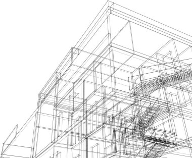 soyut mimari duvar kağıdı konsepti, dijital arkaplan