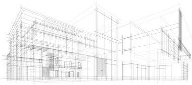 soyut mimari duvar kağıdı, dijital arkaplan