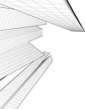 soyut mimari duvar kağıdı, dijital arkaplan