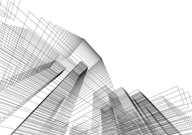 soyut mimari duvar kağıdı, dijital arkaplan