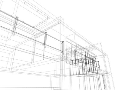 soyut mimari duvar kağıdı, dijital arkaplan