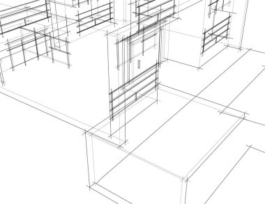 soyut mimari duvar kağıdı, dijital arkaplan