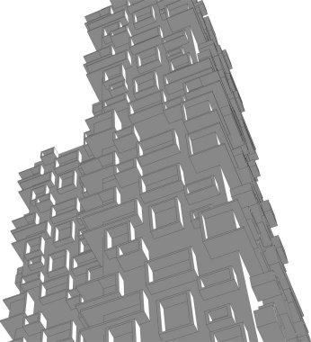 soyut mimari duvar kağıdı, dijital arkaplan