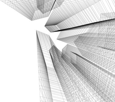 soyut mimari duvar kağıdı, dijital arkaplan