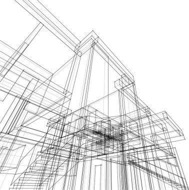 soyut mimari duvar kağıdı, dijital arkaplan