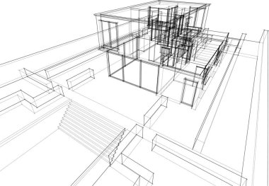 soyut mimari duvar kağıdı, dijital arkaplan
