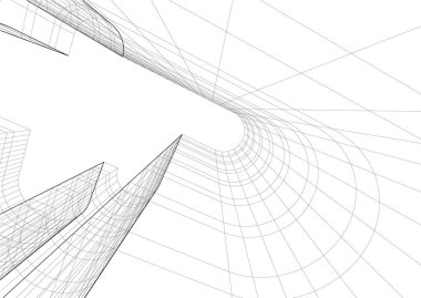 soyut mimari duvar kağıdı, dijital arkaplan