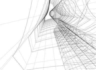 soyut mimari duvar kağıdı, dijital arkaplan