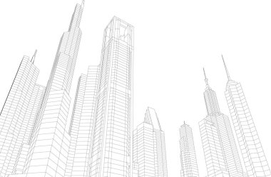 soyut mimari duvar kağıdı konsepti, dijital arkaplan