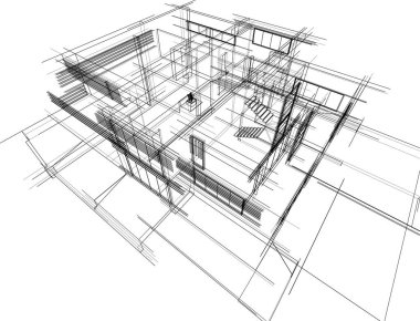 soyut mimari duvar kağıdı, dijital arkaplan