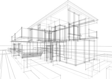 soyut mimari duvar kağıdı konsepti, dijital arkaplan