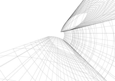 soyut mimari duvar kağıdı tasarımı, dijital konsept arkaplan