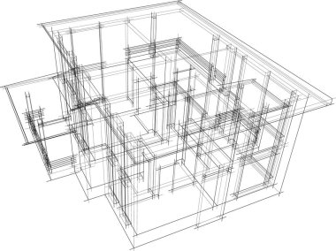 soyut mimari duvar kağıdı, dijital arkaplan