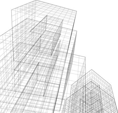 soyut mimari duvar kağıdı, dijital arkaplan