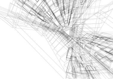 soyut mimari duvar kağıdı tasarımı, dijital konsept arkaplan