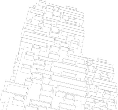 soyut mimari duvar kağıdı, dijital arkaplan