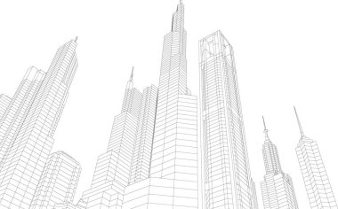 soyut mimari duvar kağıdı konsepti, dijital arkaplan