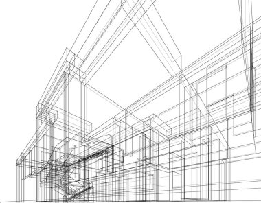 soyut mimari duvar kağıdı, dijital arkaplan