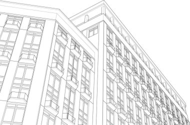 soyut mimari duvar kağıdı tasarımı, dijital konsept arkaplan