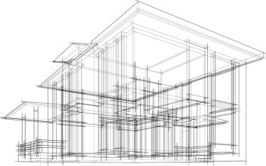 soyut mimari duvar kağıdı, dijital arkaplan