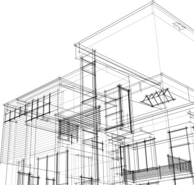 soyut mimari duvar kağıdı, dijital arkaplan