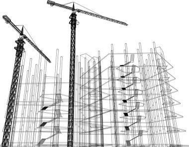 soyut mimari duvar kağıdı, dijital arkaplan