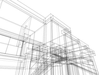 soyut mimari duvar kağıdı, dijital arkaplan