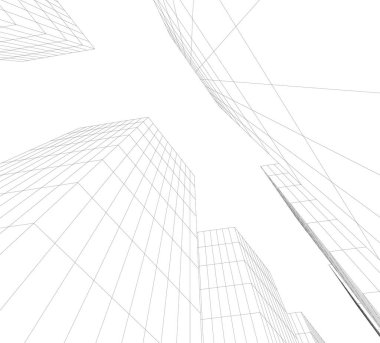 soyut mimari duvar kağıdı tasarımı, dijital konsept arkaplan