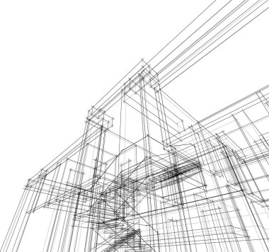 soyut mimari duvar kağıdı, dijital arkaplan