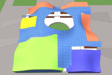 soyut mimari duvar kağıdı, dijital arkaplan