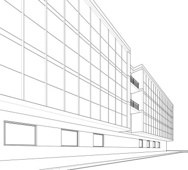 soyut mimari duvar kağıdı konsepti, dijital arkaplan