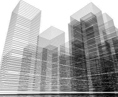 soyut mimari duvar kağıdı, dijital arkaplan